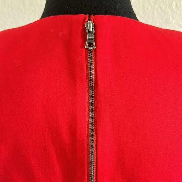 Alice+Olivia Tiered Mini Dress in Bright Poppy Size 8 - Picture 11 of 13